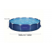 Fashionwu 56681 Steel Pro 12' x 30"/3.66m x 76cm Round Frame Pool Swimming Pool Set, Above Ground Round Play Pool, Round Framed