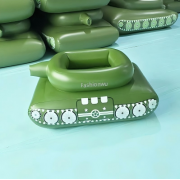 Fashionwu PVC inflatable tank water spray truck water battle water spray toy pool water play water gun floating row