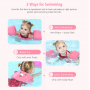 Fashionwu Kids Swimming Arm Rings Portable Non-Inflatable Floating Circle Sleeves Pool Buoy Armbands Swimming Equipment for 3-6 Years Baby