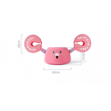 Fashionwu Kids Swimming Arm Rings Portable Non-Inflatable Floating Circle Sleeves Pool Buoy Armbands Swimming Equipment for 3-6 Years Baby