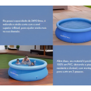 Fashionwu 2490L Round Inflatable Swimming Pool 19-10201