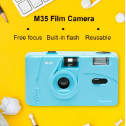 Fashionwu For Kodak Film Camera Vintage M35 Non-Disposable Retro Film Machine Manual Reusable Film Camera with Flash Function