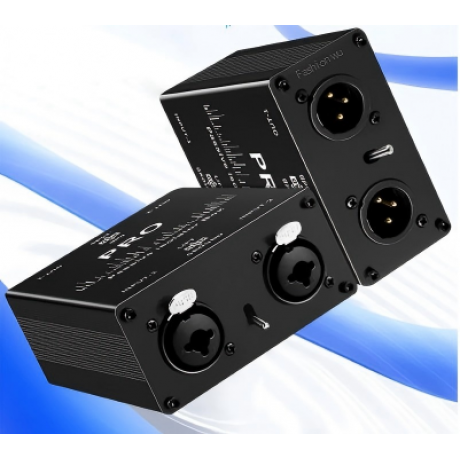 Fashionwu Audio isolator noise reduction DI ground box 6.35 to cannon Stereo agricultural electric guitar sound card show noise eliminatio